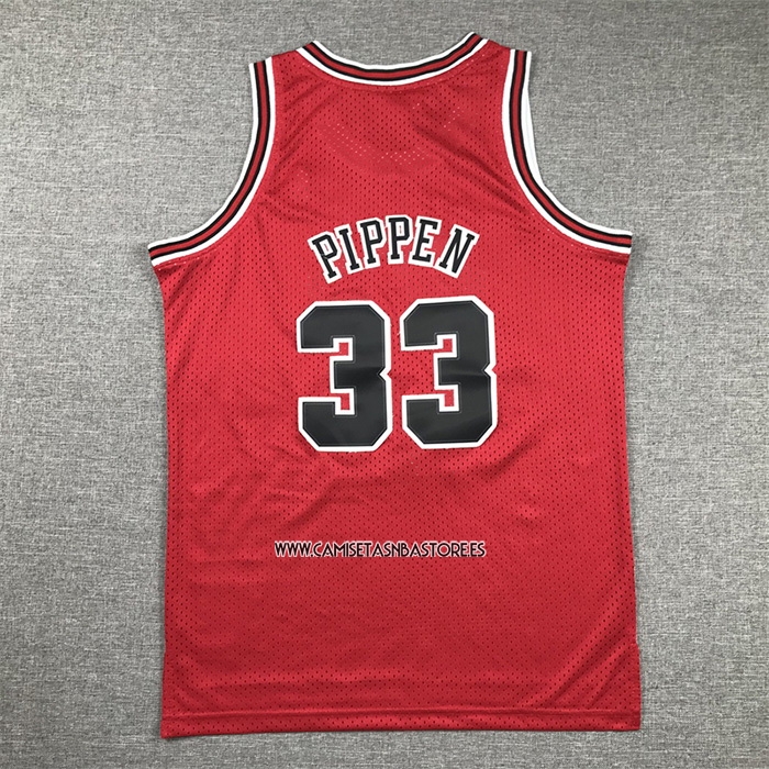 Scottie Pippen NO 33 Camiseta Nino Chicago Bulls Mitchell & Ness 1997-98 Rojo